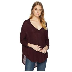 Free People Golden Gate Tee Wine SM (Women's 4-6)